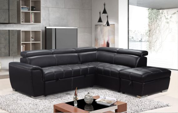 Nevada Sofa Bed - Black