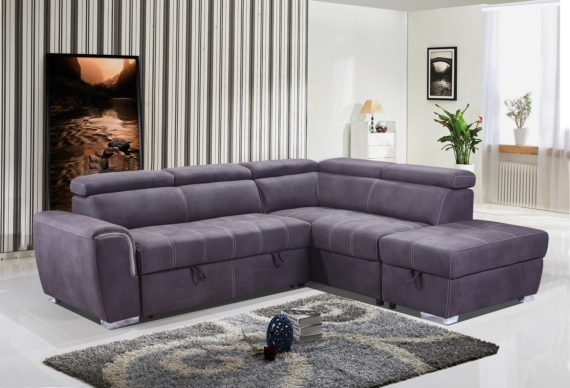 Nevada Sofa Bed - Grey Fabric