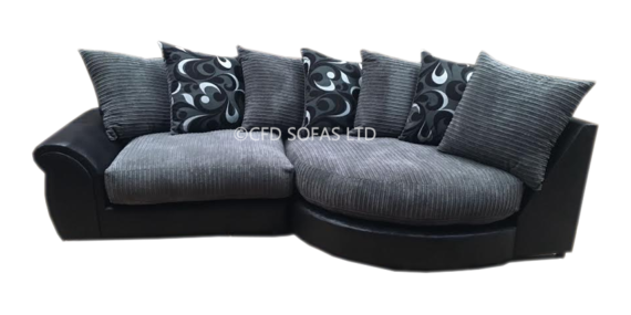 City Cuddles & Twister Chair - Black/Grey City Cuddles & Twister Chair - Black/Grey