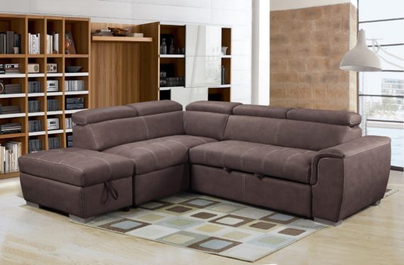 NEVADA SOFA BED - MUSHROOM FABRIC