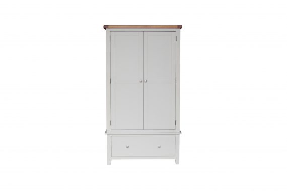 HAMPSHIRE GENTS DOUBLE WARDROBE - GREY/OAK HAMPSHIRE GENTS DOUBLE WARDROBE - GREY/OAK