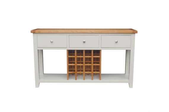 HAMPSHIRE WINE TABLE - GREY/OAK