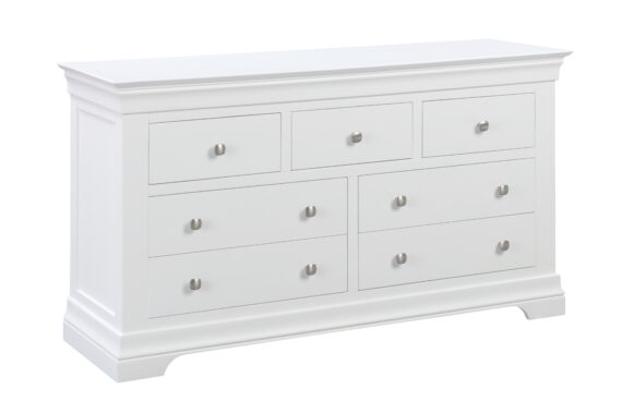 CAMBRIDGE 3 OVER 4 DRAWER CHEST - WHITE CAMBRIDGE 3 OVER 4 DRAWER CHEST - WHITE